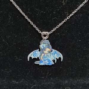 Blue Angel Pendant Necklace